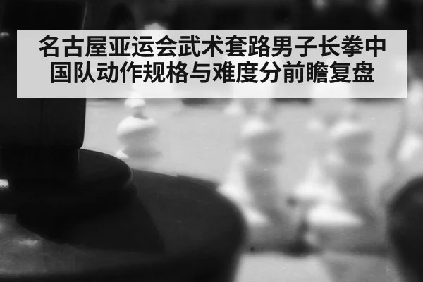 名古屋亚运会武术套路男子长拳中国队动作规格与难度分前瞻复盘
